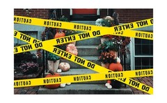 1.9inch x 82Feet Halloween Decorations Caution Tape Roll Halloween Caution Ta…
