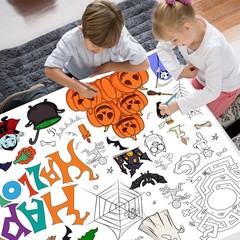 Giant Coloring Tablecloth 31.5×72 in – Crafts Activities – Halloween Party