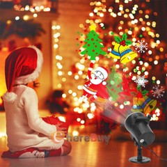 Christmas Snowflake Projector LED Moving Halloween Laser Light Outdoor Landscape