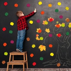 108 PCS 3.5 Inch Pumpkin Cutouts Bulletin Board Fall Autumn Thanksgiving Decor