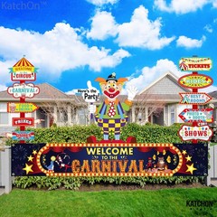 Welcome To The Carnival Banner – Large, 120X20 Inch | Carnival Banner