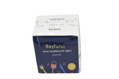Bayfurui Mini Chalkboard Signs 24 Pcs Wedding Buffet Table Labels Black Wood