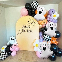 Ghost Foil Balloons for Halloween Party Decorations – 3pcs Balloon Set