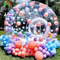 13FT Inflatable Bubble House Balloon Dome Bubble Tent Outdoor For Birthday Party