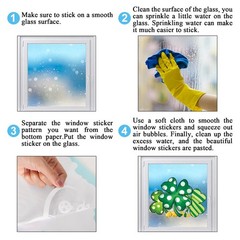 6 Sheet St. Patrick’s Day Window Clings Green Shamrock Gnome Gold Coins Reusab