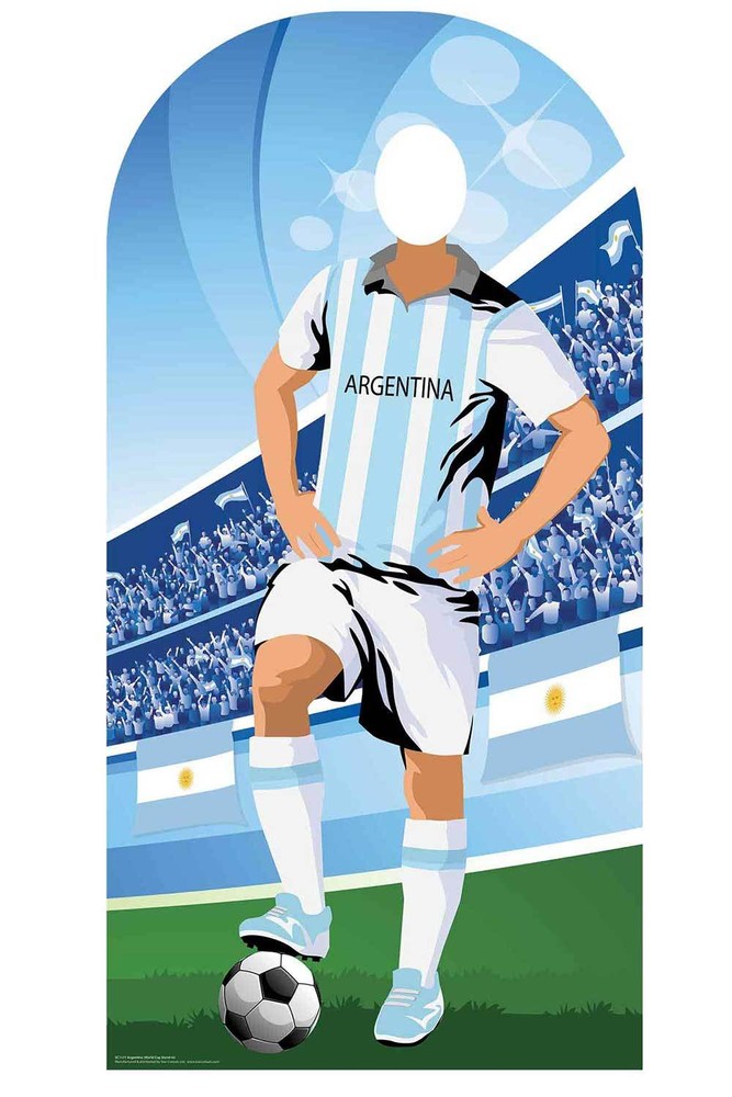 World Cup 2018 Argentina Football Cardboard Cutout Stand-in – Lionel Messi