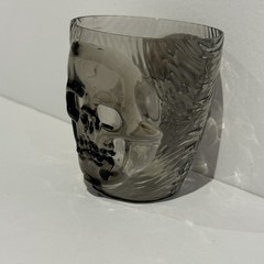 Halloween Black Skull Skeleton Plastic Cup Set 3 Wine glasses, 3 Goblets, 8 Cups