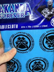 Marvel Black Panther Wakanda Forever Tablecloth Birthday Party Favors Set Of 4!