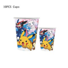 Pokémon tableware party set balloons kids birthday Supplies Plates Cups Pikachu