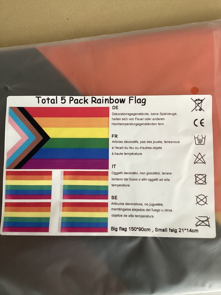 Rainbow Pride Flags Gay LGBT+ Lesbian Parade Flag Festival Banners SIZES BELOW