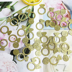 Gold Wedding Confetti, 100 Pcs I DO Engagement Confetti, Bridal Shower Decoratio