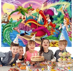 Peter Pan Party Supplies Backdrop Banner Background Vinyl Birthday Gift