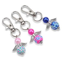 30pcs Angel Keychain Decorative Charm Ornament Household Supplies