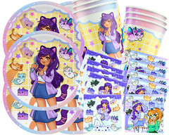 Aphmau Party Supplies happy birthday centerpiece decoration balloon cupcake gift