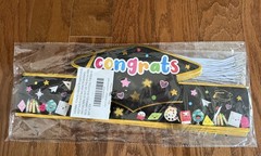 Graduation Paper Hats Preschool Kindergarten Adjustable 28 Pcs Black Gold NEW!