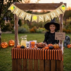 Lemonade Stand Banner for Kids – Rustic Lemonade Banner Sign for Lemonade Sta…