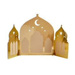 Eid Ramadan Party Decoration Gold Standing Mosque Arch Display Table Centrepiece