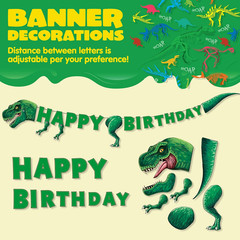 Dino Birthday Party Set 145pc 24 Guests Cups Napkins T-Rex Banner Plates Cutlery