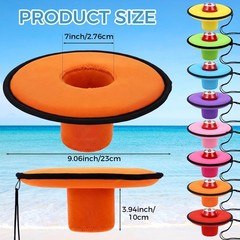 8 Pcs Neoprene Floating Drink Holder Pool Drink Floating Coaster Pool Beer Fl…