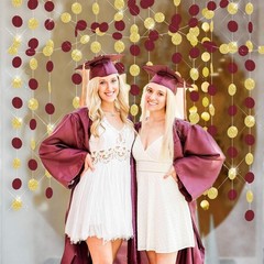 Graduation Decorations Burgundy Gold 2026 Party Supplies Birthday Decor