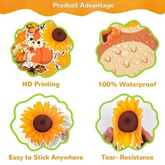80 PCS Fall Cutouts Bulletin Board Decorations Set Pumpkin Maple Leaf Autumn