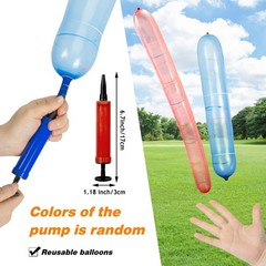 100pcs Rocket Balloons with Two Air Pump Colorful Giant Rocket Balloons for P…