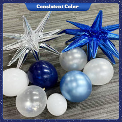 140PCS Blue White Silver Balloon Garland Arch Kit Party Decorations Set