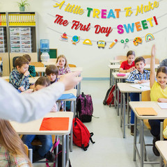 Glitter a Little Treat to Make the First Day Sweet Banner Back to School Banner