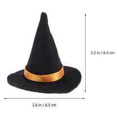 10Pcs Miniature Witch Hat Wine Bottle Caps Halloween Witch Hats Witch Decor