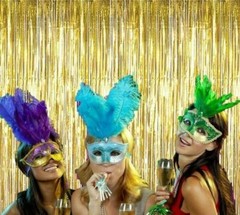 Foil Fringe Backdrop Curtain 5.90′ (ft.) x 7.87′ (ft.) for All Ocassions