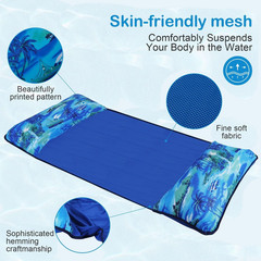 Pool Hammock,Inflatable Water Hammock for Adult, Fabric Mesh Floating up to 300