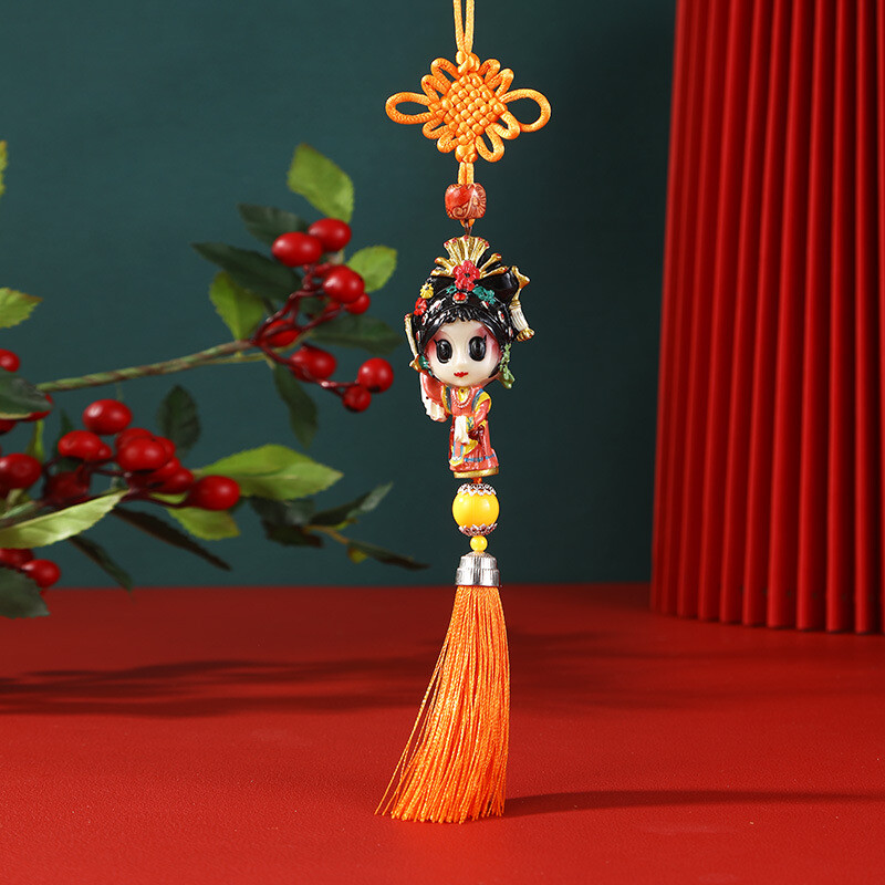 Peking Opera Character Chinese Knot Hanging Pendant Gift Specialty Ethnic Crafts