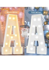 New In Box Giant 4 Ft Marquee LED Light Up Mosaic Letter O