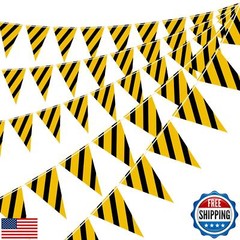 Luxiocio Construction Birthday Party Supplies, 5 Packs Construction Pennant B