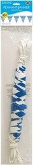 Blue & White Checkered Oktoberfest Theme Party Decoration 30 ft. Pennant Banner