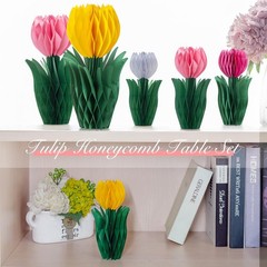 8 PCS Flower Honeycomb Decor Tulips Table Centerpieces Spring Decoration for …