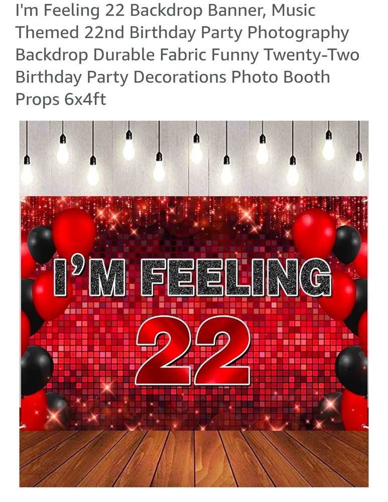 NEW! Im feeling 22 Taylor Swift Backdrop 6ft X 4ft