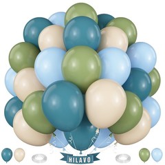 Sage Green Blue Balloons 60 Pcs 12 Inch Dusty Blue Sage Green Cream Balloons …