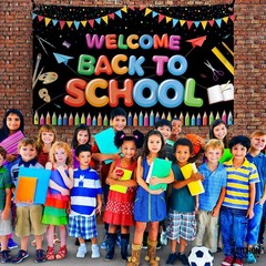 , Welcome Back To School Banner – XtraLarge, 72×44 Inch | Back To School Back…