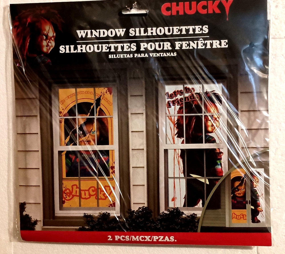 Chucky Childs Play Window Silhouettes Halloween Horror Scene New NOS Sealed 2023