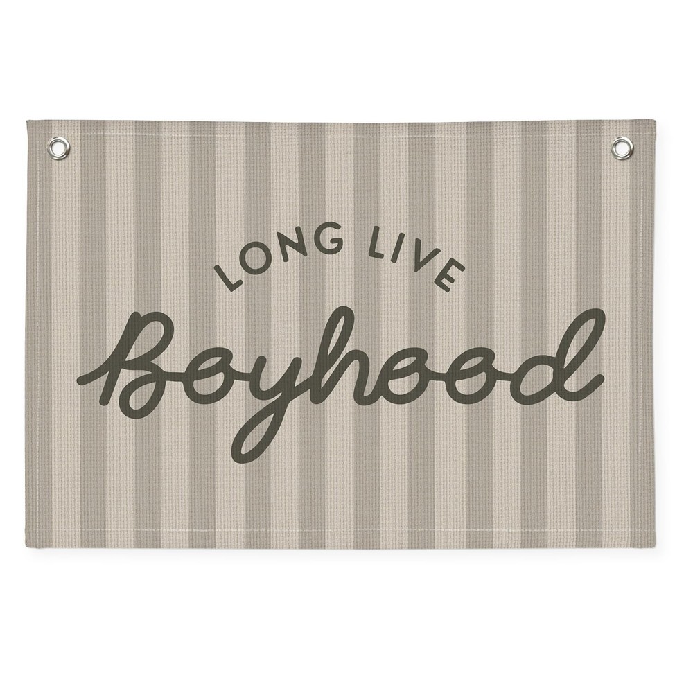Long Live Boyhood Banner, Boy Nursery Decor, Canvas Banner Wall Hanging Flag …