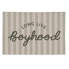 Long Live Boyhood Banner, Boy Nursery Decor, Canvas Banner Wall Hanging Flag …