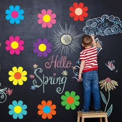 36 Pcs 10 Inch Flower Cutouts Paper Large Spring Flower Classroom Decors Retro F
