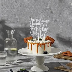 Dancing Queen Young Sweet Only 17 Cake Topper Happy Girls 17th Birthday Cake…