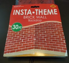 2 Beistle Brick Wall Backdrop Decoration Party Supply Photo Insta-Theme 4′ x 30′