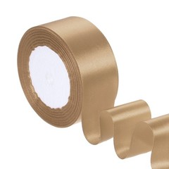 1.5 Inches x 24 Yards Satin Ribbon Roll Gift Wrapping Ribbon, Khaki
