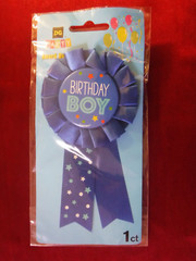 Birthday Boy Award Ribbon Rosette Badge Pin Children’s Party Favors FREE SHIP