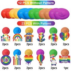 Gay Pride Hanging Swirls Decorations 35 Pcs Love is Love LGBT Rainbow Decor