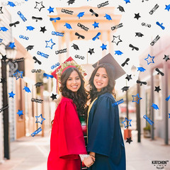 Graduation Decorations 2026 | Blue and Black Congrats Grad Confetti 2026 – Pack