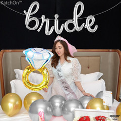 , Huge Diamond Ring Balloons – 29 Inch | Wedding Ring Balloon for Bridal Shower